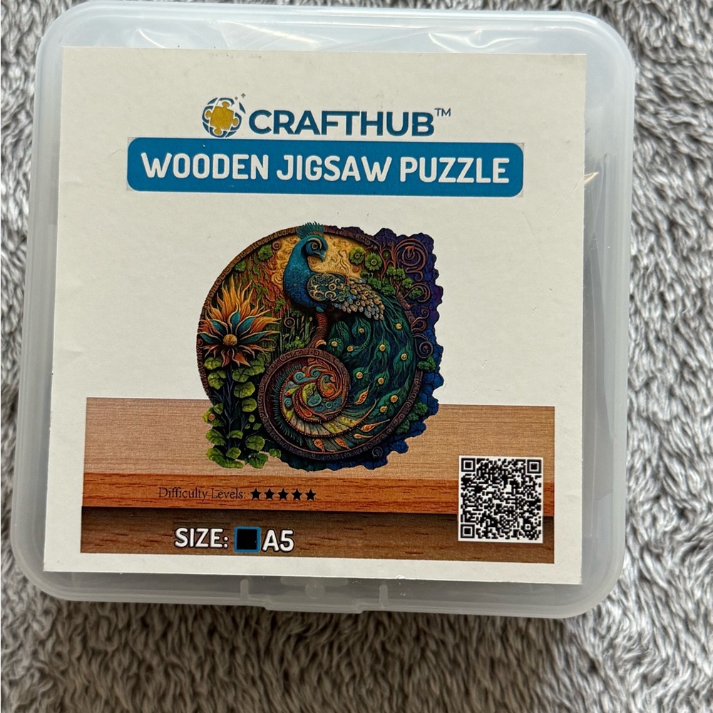 Wooden Jigsaw Puzzle - Colorful Design
